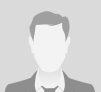 Person gray photo placeholder man in a costume on gray background